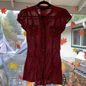 Burgundy top